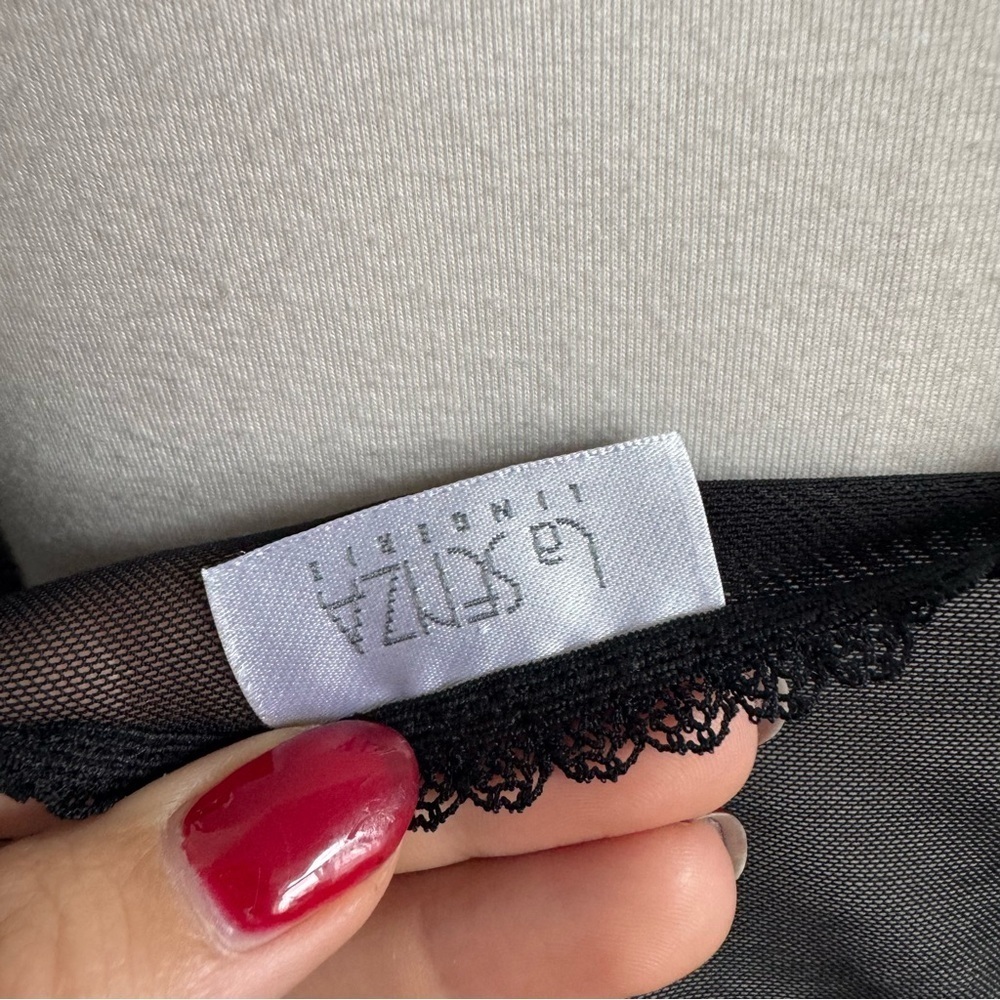 Sheer Black Zebra Mesh Ruched Camisole – Y2K Panther Babe Aesthetic - Picture 5 of 5